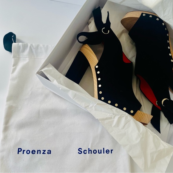 Proenza Schouler Black Suede Platform Sandal | Size 40 | 10 US | 7 UK | PS27010 - Picture 3 of 12